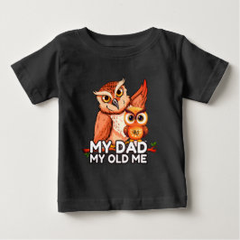 Baby T - Shirt : Mein Vater My Old Me (schwarz)