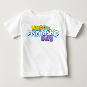Baby-T-Shirt mit dem Logo "Happy Friendship Day" Baby T-shirt