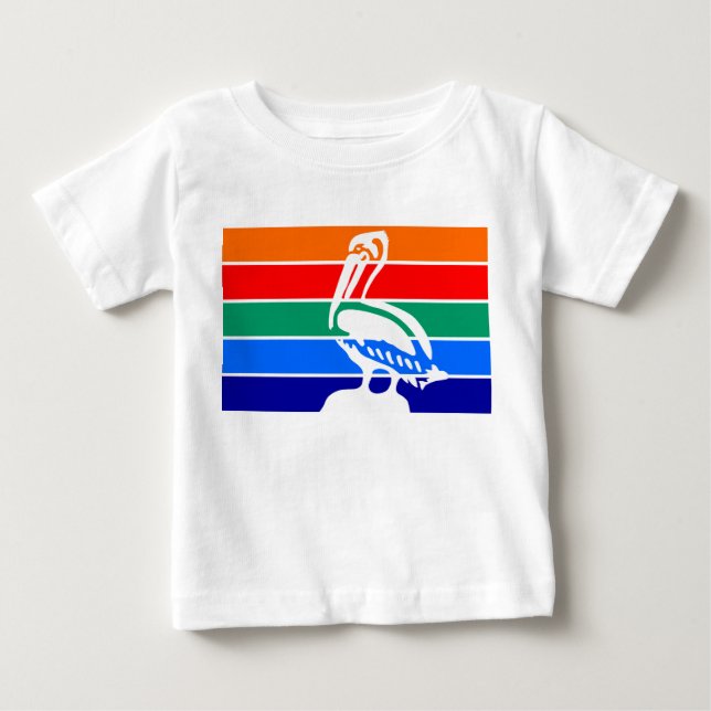 Baby T - Shirt mit der Fahne von St. Petersburg (Vorderseite)