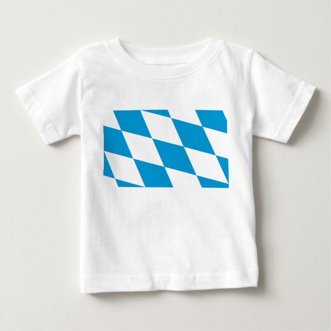 Baby T - Shirt mit der Flagge Bayerns, Deutschland (Vorderseite)