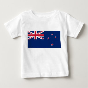 Baby T - Shirt mit der Flagge Neuseelands