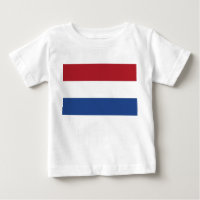 Baby T - Shirt mit der niederländischen Flagge