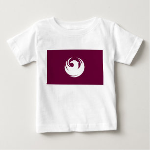 Baby-T-Shirt mit Flagge der Stadt Phoenix Baby T-shirt