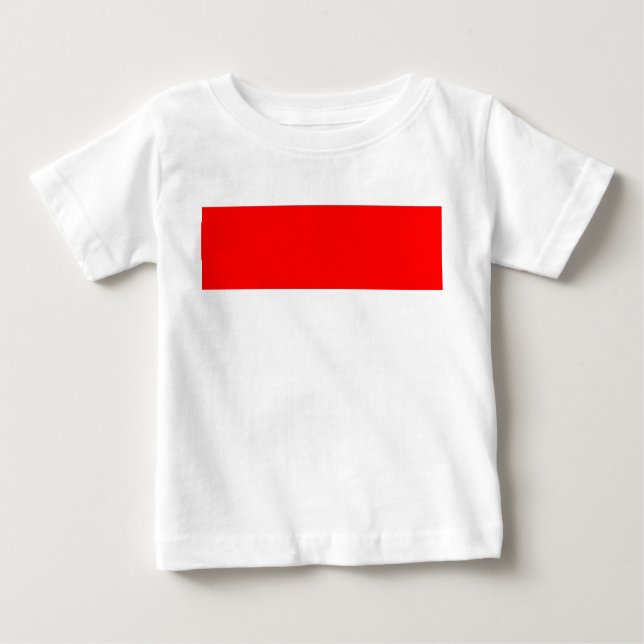 Baby T - Shirt mit Flagge Indonesiens (Vorderseite)