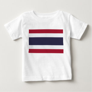 Baby-T-Shirt mit Flagge Thailands Baby T-shirt