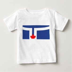 Baby-T-Shirt mit Flagge von Toronto Baby T-shirt