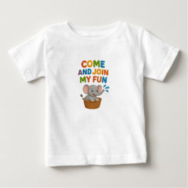 Baby T - Shirt mit lustigem Elephant