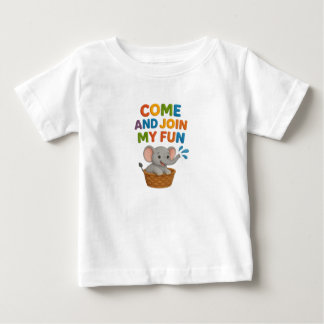 Baby T - Shirt mit lustigem Elephant