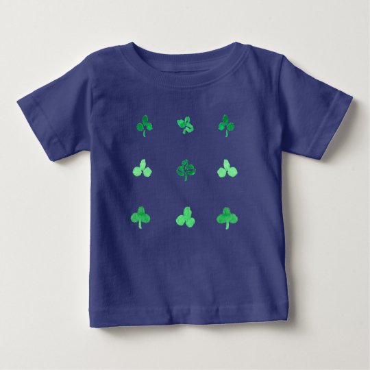 Baby-T - Shirt mit neun Klee-Blätter
