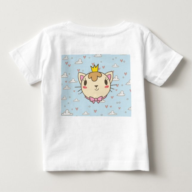 Baby-T - Shirt mit Niedlicher Cat-Design - Adorabl (Rückseite)
