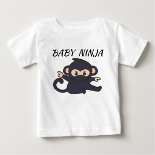 Baby-T - Shirt mit Ninja-pic und Baby-Ninja-Text.