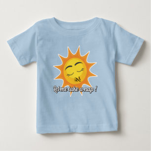Baby T - Shirt : Nehmen Sie ein Nickerchen (blau)