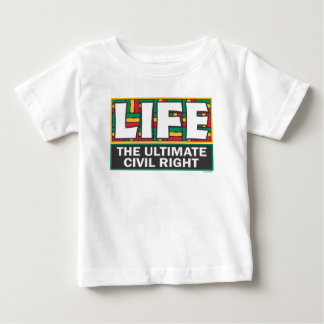 Baby t-shirt or one-piece.