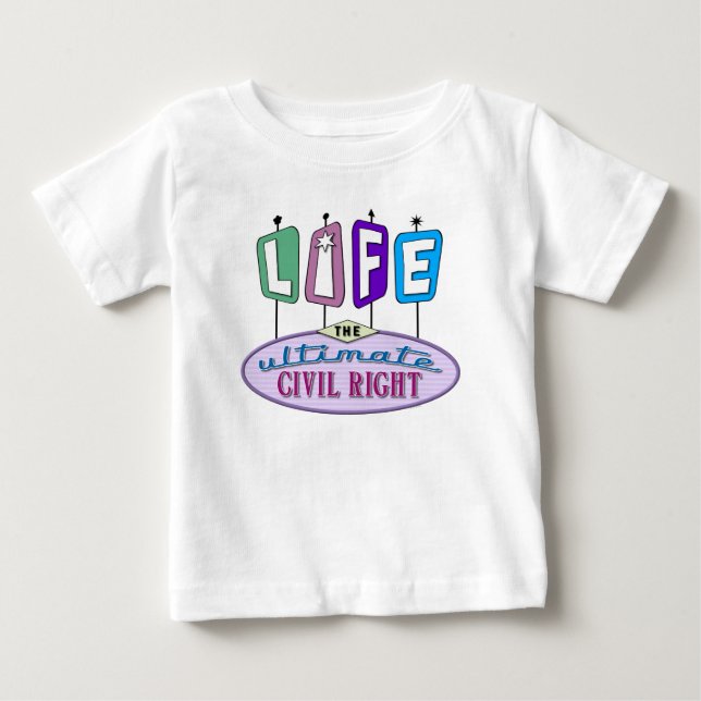 Baby t-shirt or one-piece. (Devant)