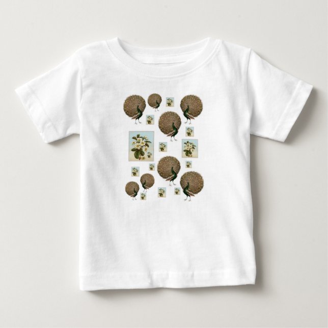 Baby T - Shirt Peacock (Vorderseite)