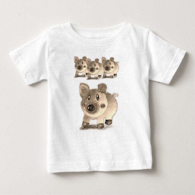 Baby T - Shirt Pig (Vorderseite)