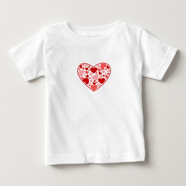 Baby T - Shirt-Valentine Hearts Baby T-shirt (Vorderseite)