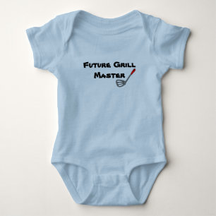 Baby-T-Shirt - "zukünftiger Grill-Meister " Baby Strampler