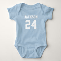 Baby Team Jersey Nummer und Monogramm