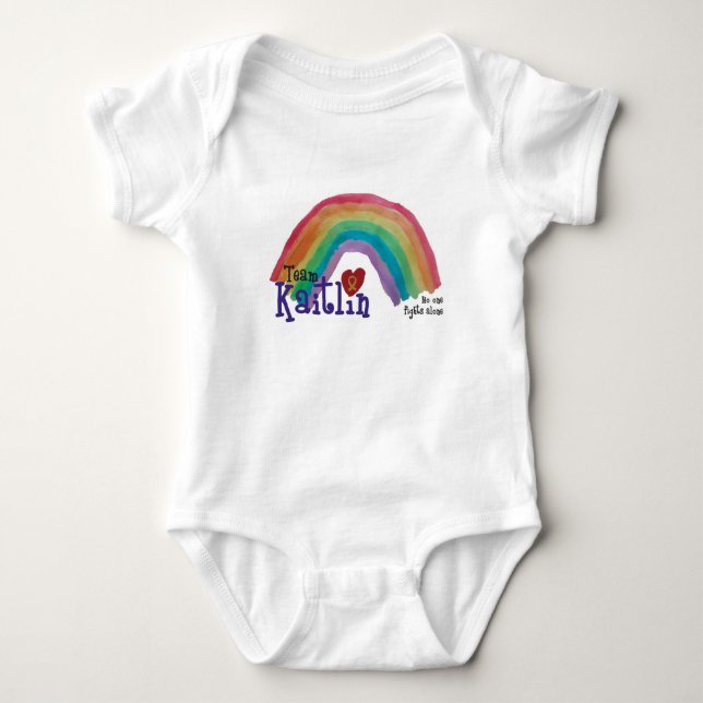 Baby-Team Kaitlin unteres SchnellShirt Baby Strampler (Vorderseite)