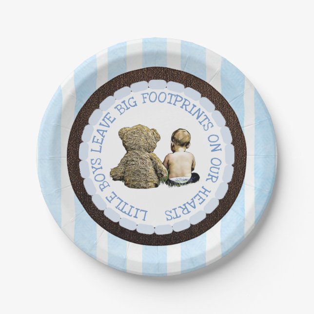 Baby & Teddy Bear Boy Baby Shooter Teller (Vorderseite)
