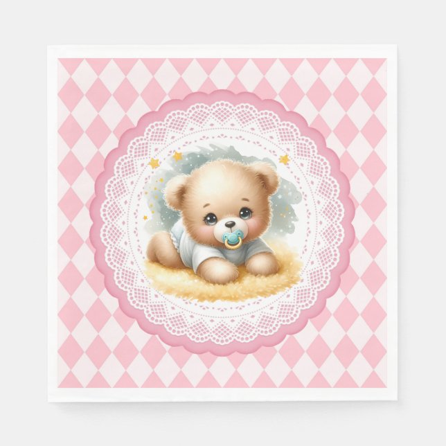 Baby Teddy Bear Serviette (Vorderseite)