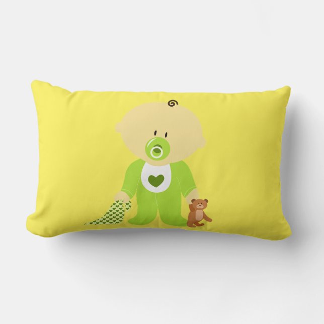 Baby, Teddy, Decke Lumbar Kissen. Lendenkissen (Vorderseite)