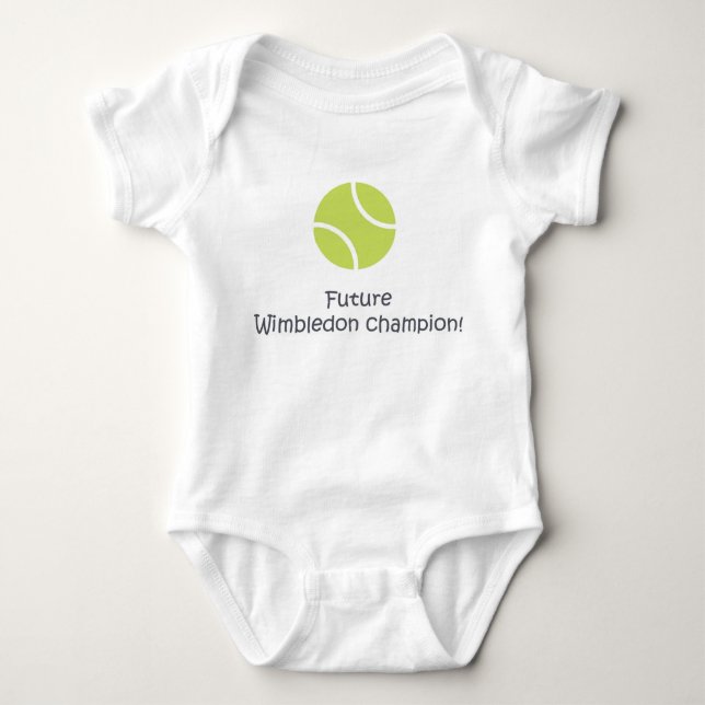 Baby-Tennisbodysuit Wimbledon-Meisters niedlicher Baby Strampler (Vorderseite)