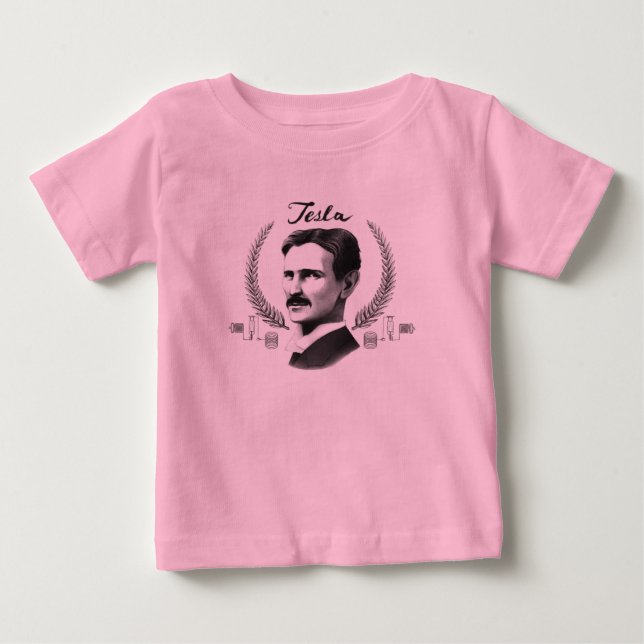 Baby Tesla Bio Baby T-shirt (Vorderseite)