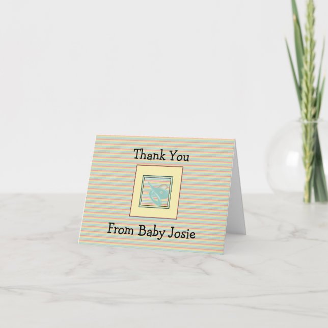 Baby Thank You Notes Modèle (Devant)
