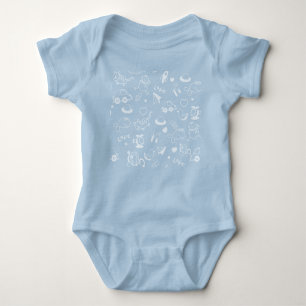 Baby Themed One-Piece Baby Strampler