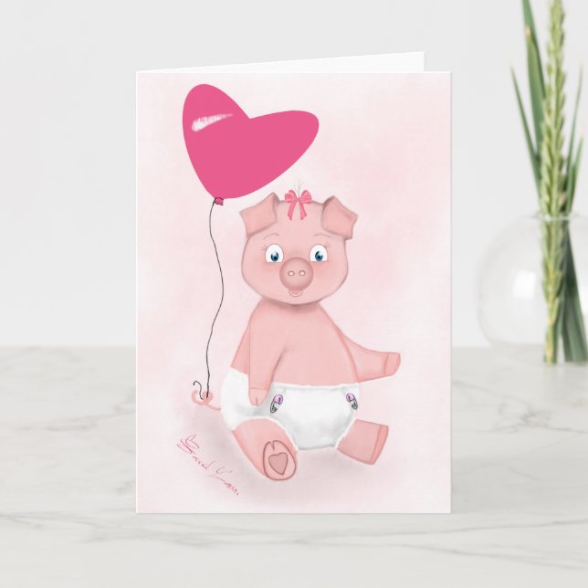 Baby-Tier-Gruß-Karten Karte (Vorderseite)