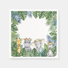 BABY TIERE MIT BLUME NAPKIN