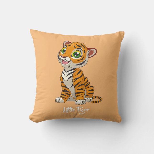 Baby Tiger Design Jeu Oreiller (Recto)