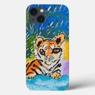 Baby Tiger "Kunst von Kindern" Case-Mate iPhone Hülle
