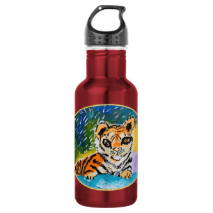 Baby Tiger "Kunst von Kindern" Edelstahlflasche