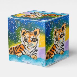 Baby Tiger "Kunst von Kindern" Geschenkschachtel