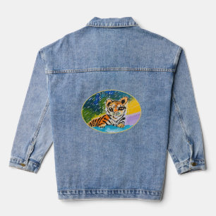 Baby Tiger "Kunst von Kindern" Jeansjacke