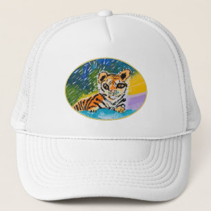 Baby Tiger "Kunst von Kindern" Truckerkappe
