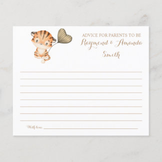 Baby Tiger | Ratschläge für Mama & Vater Babydusch Flyer