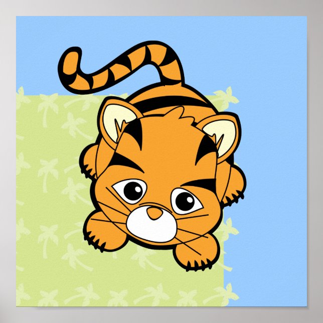 Baby Tiger Süsse Poster (Vorne)