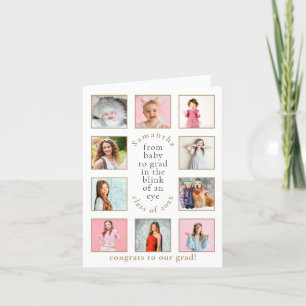 Baby to Grad 10 Fotos Name Jahr Abschluss Ankündigung
