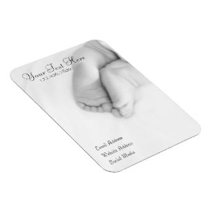 Baby Toes magnetische Visitenkarte Magnet