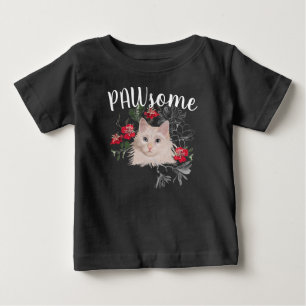 Baby Top T-Shirt pfotensüße Katze