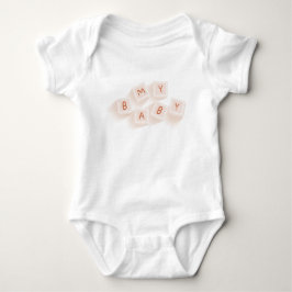 Baby Toys Letters Orange Baby Strampler