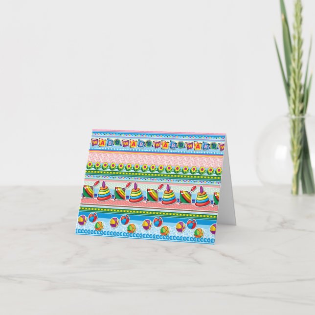 Baby Toys Notecard Dankeskarte (Vorderseite)