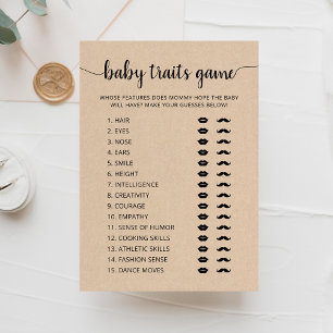Baby-Tracks-Spiel Baby Shower Party Card Einladung