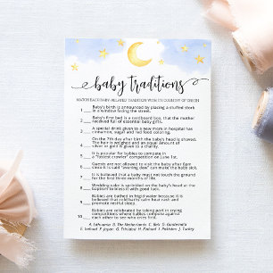 Baby Traditions Spiel Baby Shower Party Card Einladung