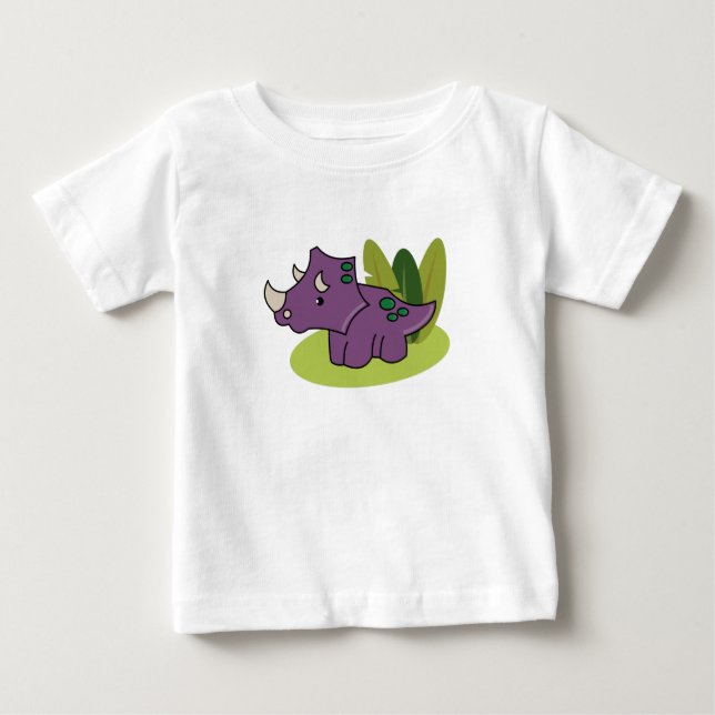 Baby Triceratops Baby T-Shirt (Devant)