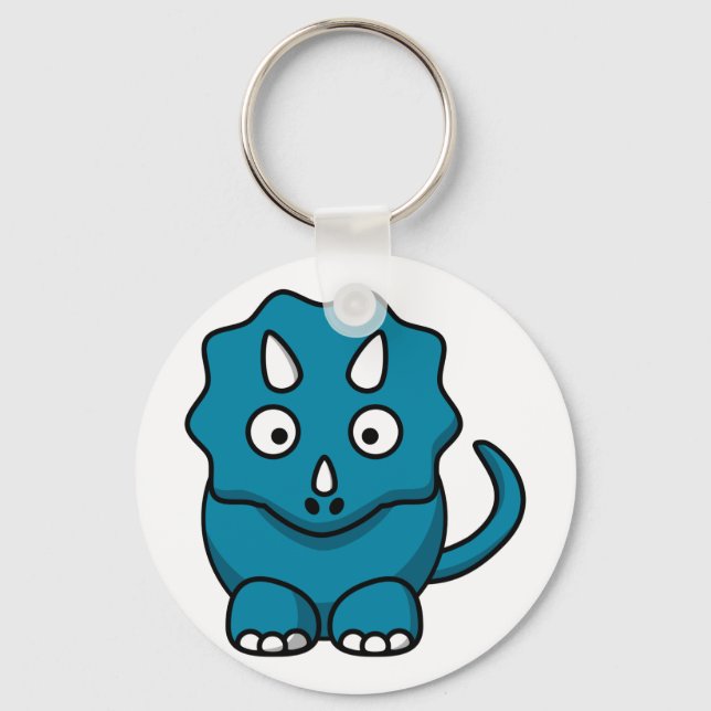 Baby Triceratops Schlüsselanhänger (Vorderseite)